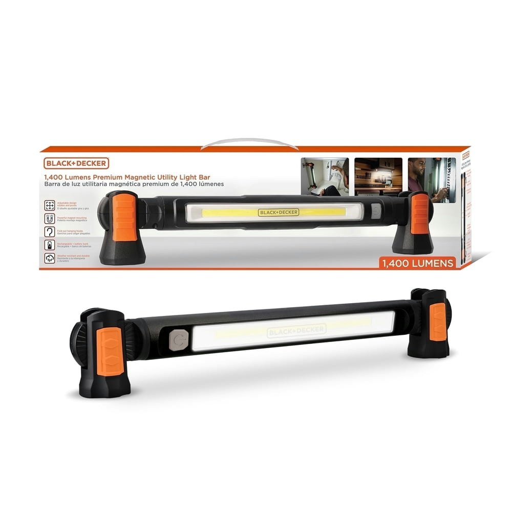Black+Decker 1,400-Lumen Magnetic LED Utility Light Bar: $50.99 Black+Decker 1,400-Lumen Magnetic LED Utility Light Bar: $50.99