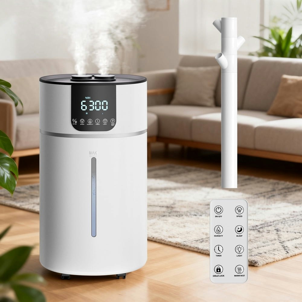 Dhole 16L Dual Mist Warm Mist Humidifier: $99.99 Dhole 16L Dual Mist Warm Mist Humidifier: $99.99