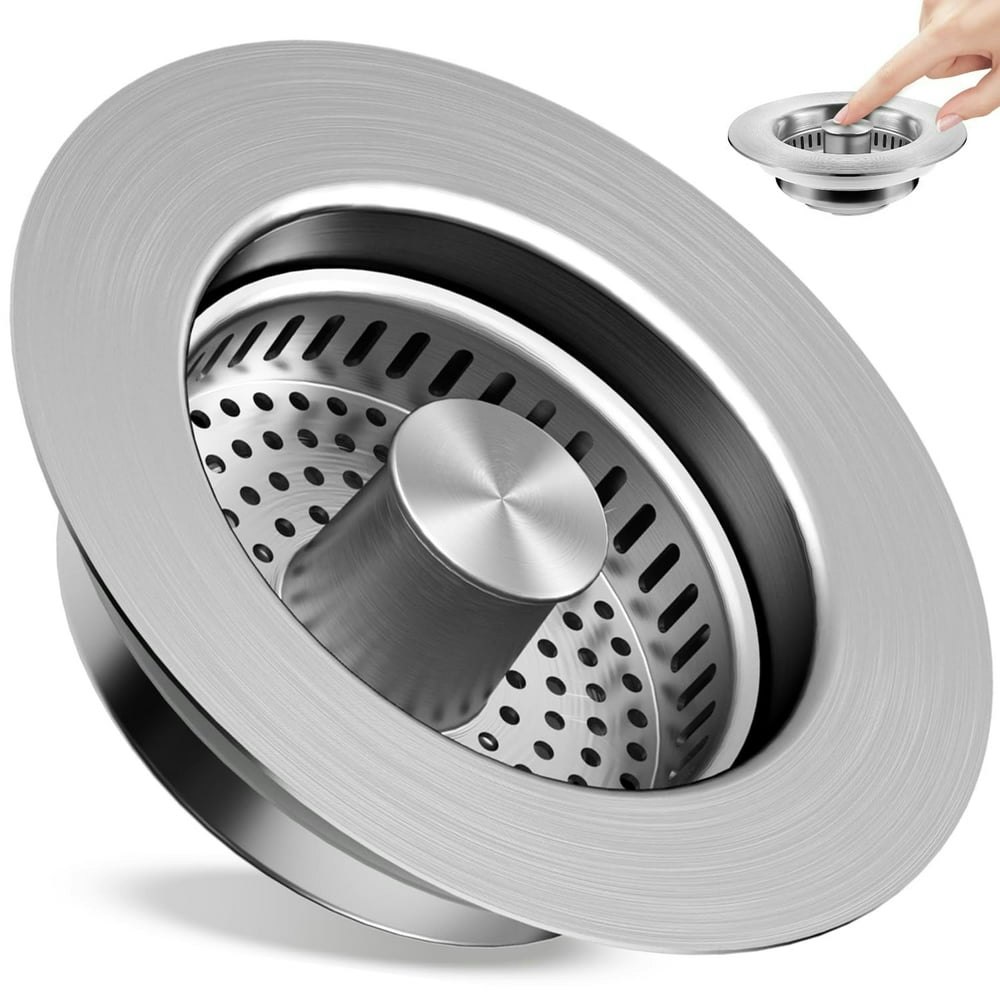 Cndrlef 3-in-1 Kitchen Sink Drain Stopper and Strainer: $11.98 Cndrlef 3-in-1 Kitchen Sink Drain Stopper and Strainer: $11.98