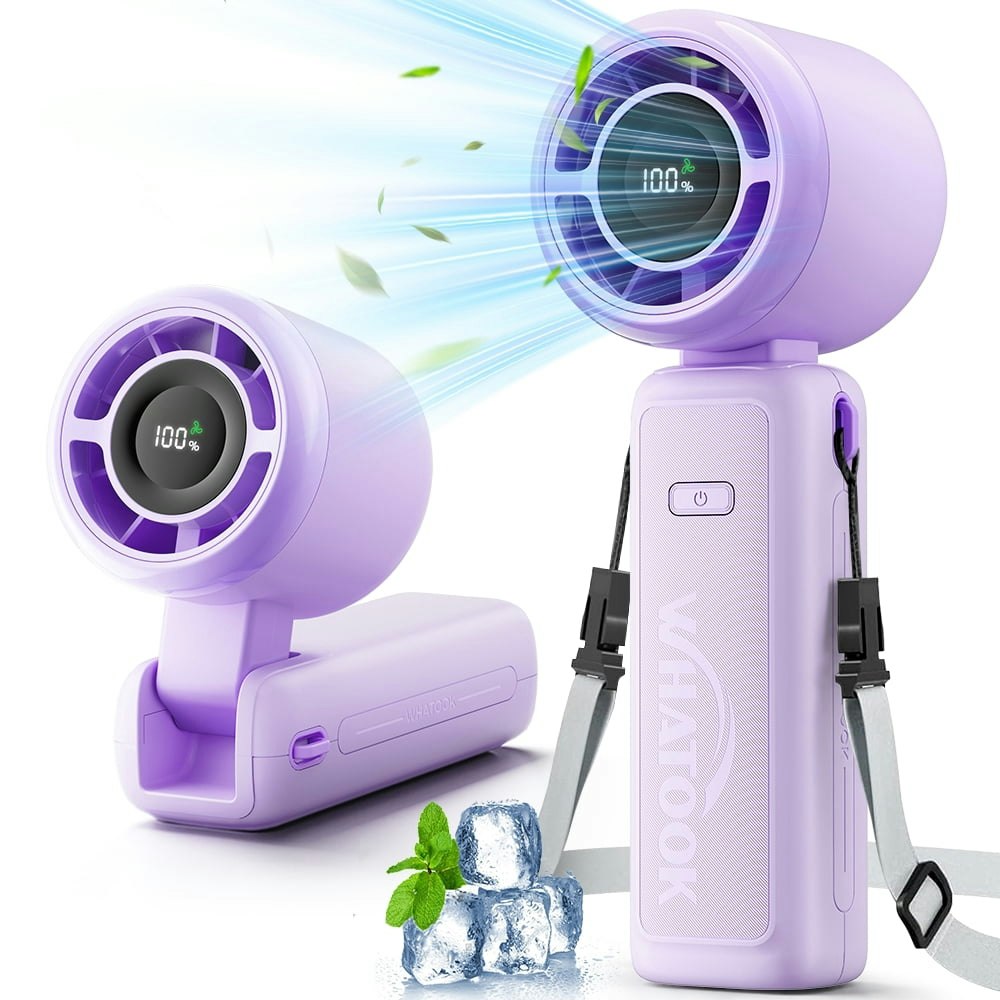 Portable 4,000mAh 5-Speed Handheld Turbo Fan: $10.59