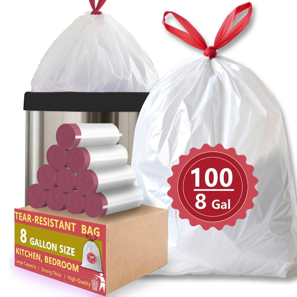 8-Gallon Trash Bags 100-Count: $16.99