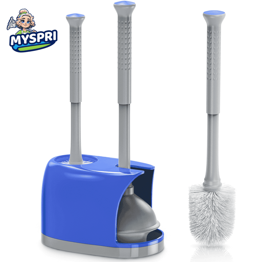 Myspri 2-in-1 Toilet Plunger and Brush Set with Caddy: $17.63 Myspri 2-in-1 Toilet Plunger and Brush Set with Caddy: $17.63