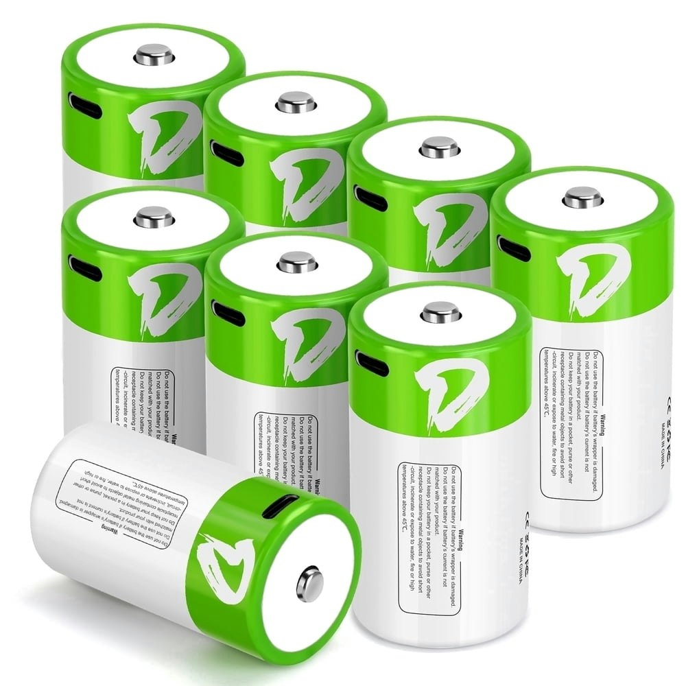 Wowpower 7,500mWh D Lithium Rechargeable Batteries 8-Pack: $29.88 Wowpower 7,500mWh D Lithium Rechargeable Batteries 8-Pack: $29.88