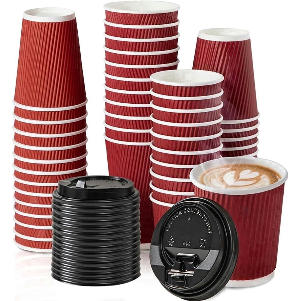 Verdelife 8-oz Disposable Insulated Paper Coffee Cups w/ Lids 30-Pack: $14.99 Verdelife 8-oz Disposable Insulated Paper Coffee Cups w/ Lids 30-Pack: $14.99