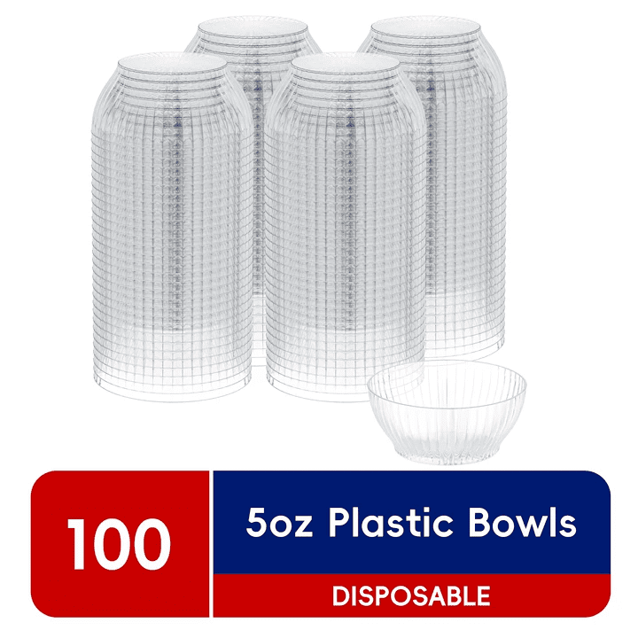 Jolly Chef 5-Ounce Disposable Plastic Bowls 100-Pack: $16.95