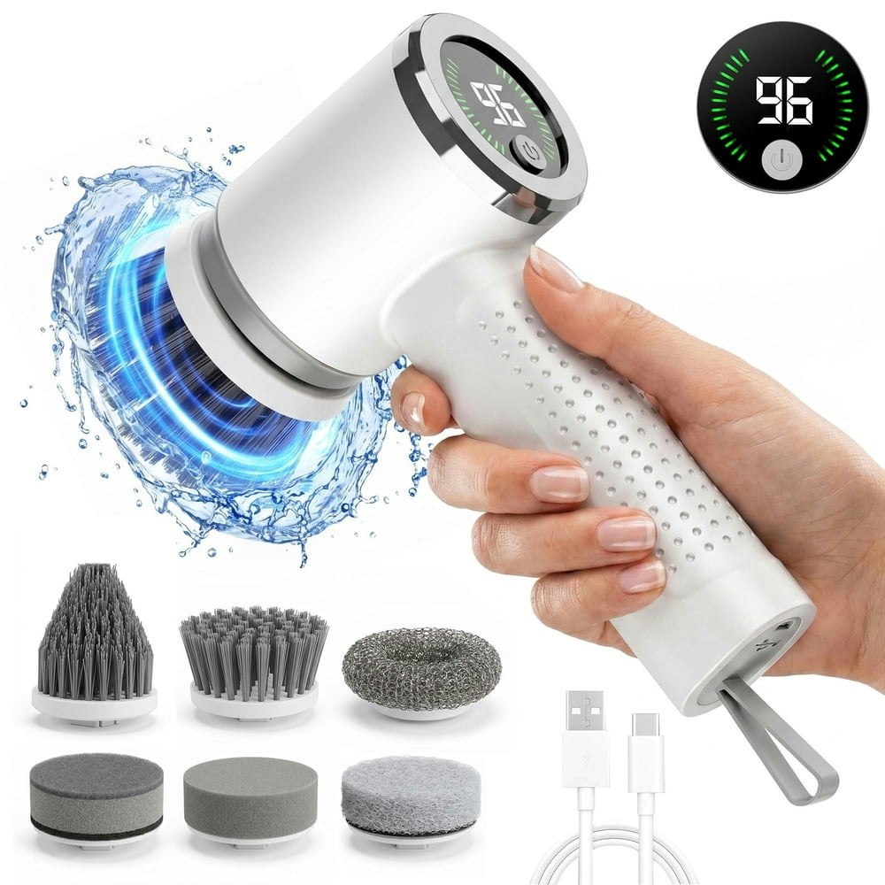 Amiluo 2,000mAh Electric Cordless Spin Scrubber: $21.98 Amiluo 2,000mAh Electric Cordless Spin Scrubber: $21.98