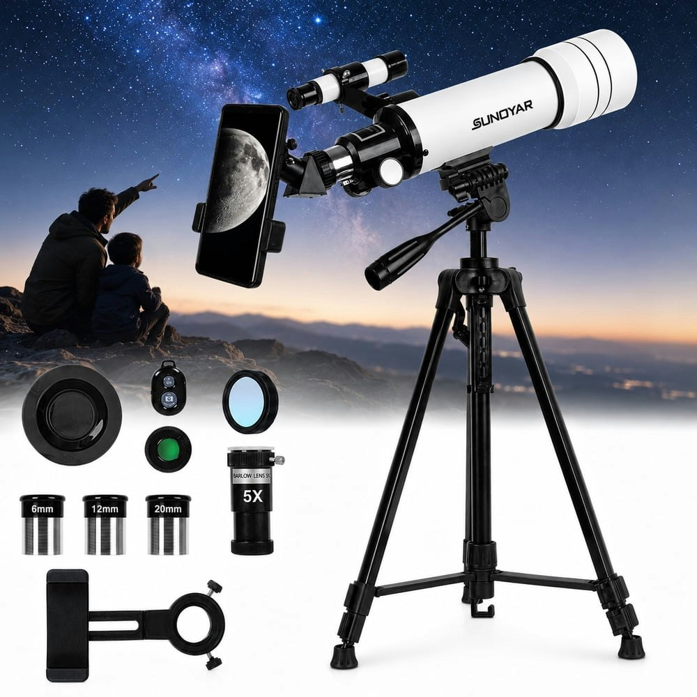 Sunoyar 70mm Refractor Telescope: $47.59 Sunoyar 70mm Refractor Telescope: $47.59