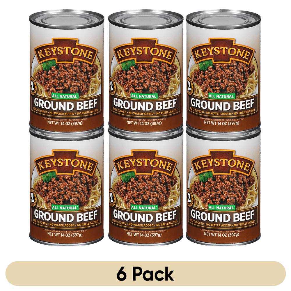 Keystone All Natural Canned Ground Beef 14oz 6-Pack: $62.99