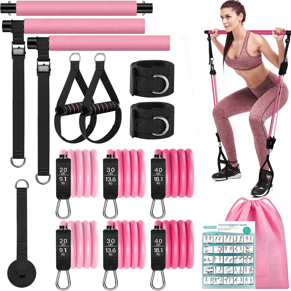Pilates Bar Kit with Resistance Bands: $24.69 Pilates Bar Kit with Resistance Bands: $24.69