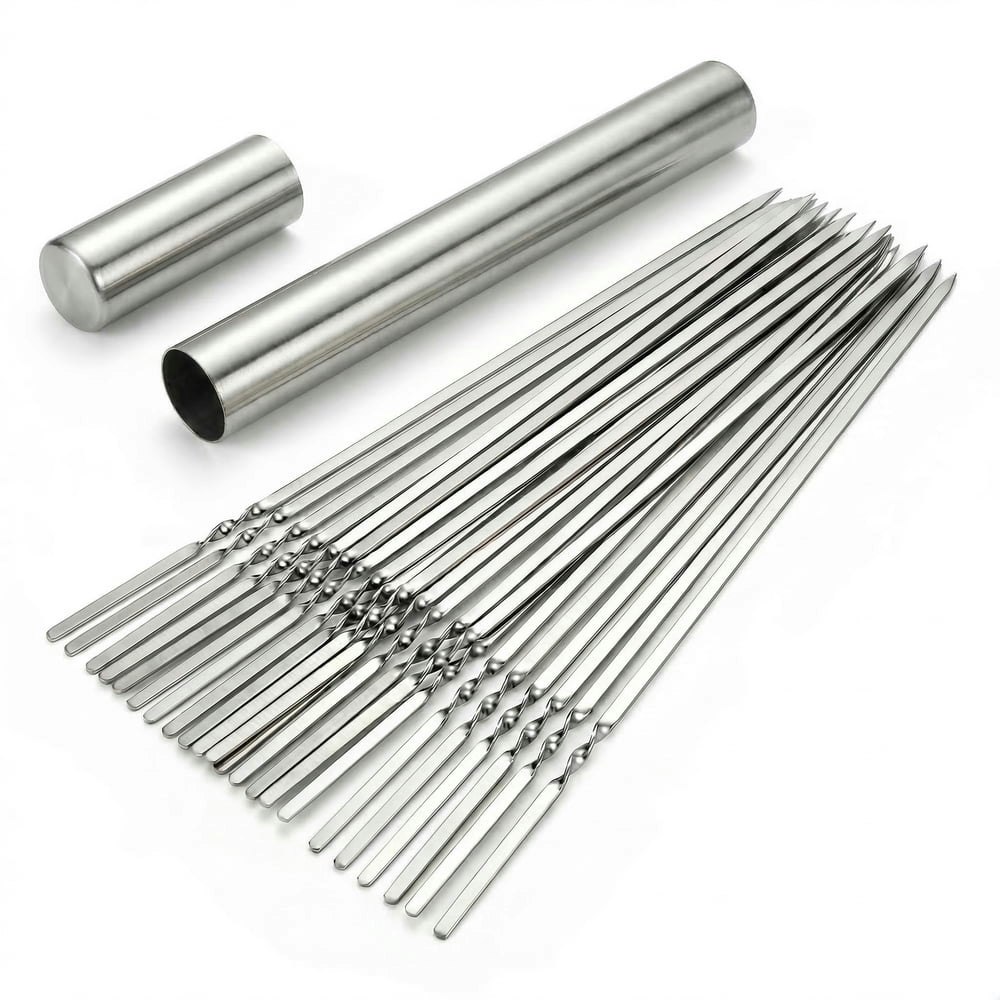 Cndrlef 13-inch Stainless Steel BBQ Skewers 20-Pack: $10.99 Cndrlef 13-inch Stainless Steel BBQ Skewers 20-Pack: $10.99