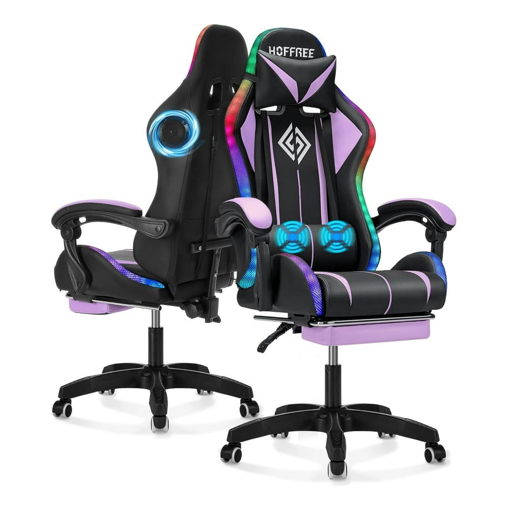Hoffree Ergonomic Gaming Chair with Bluetooth Speakers, Footrest, and Massage: $135.94 Hoffree Ergonomic Gaming Chair with Bluetooth Speakers, Footrest, and Massage: $135.94