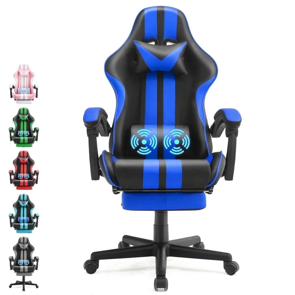 Soontrans Ergonomic Gaming Chair with Footrest: $87.88 Soontrans Ergonomic Gaming Chair with Footrest: $87.88