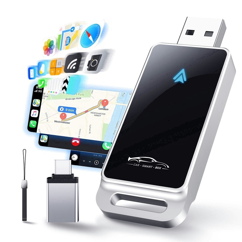 Tpufo Wireless CarPlay and Android Auto Adapter: $22.89 Tpufo Wireless CarPlay and Android Auto Adapter: $22.89