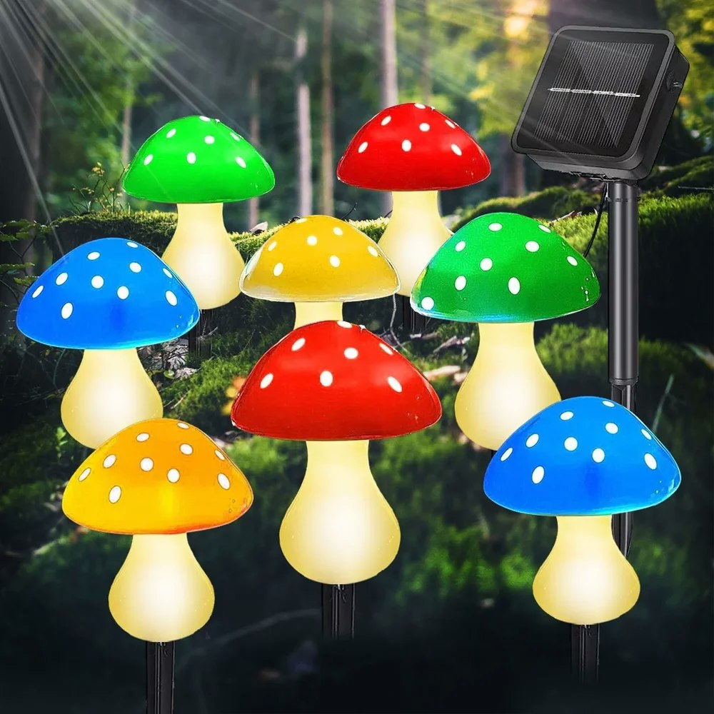 Rirool 23-Foot Solar Mushroom String Lights: $15.98 Rirool 23-Foot Solar Mushroom String Lights: $15.98
