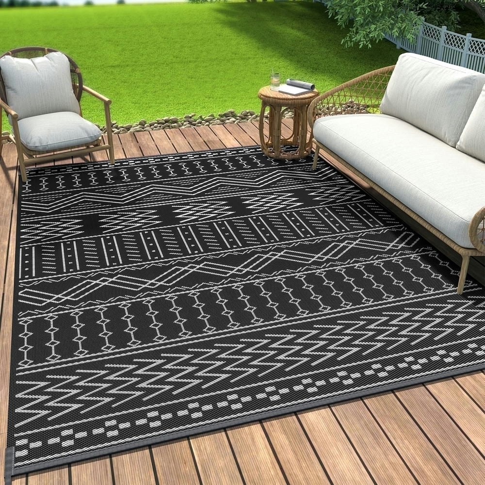 Sixhome 5'x8' Reversible Outdoor Patio Rug: $18.79 Sixhome 5'x8' Reversible Outdoor Patio Rug: $18.79