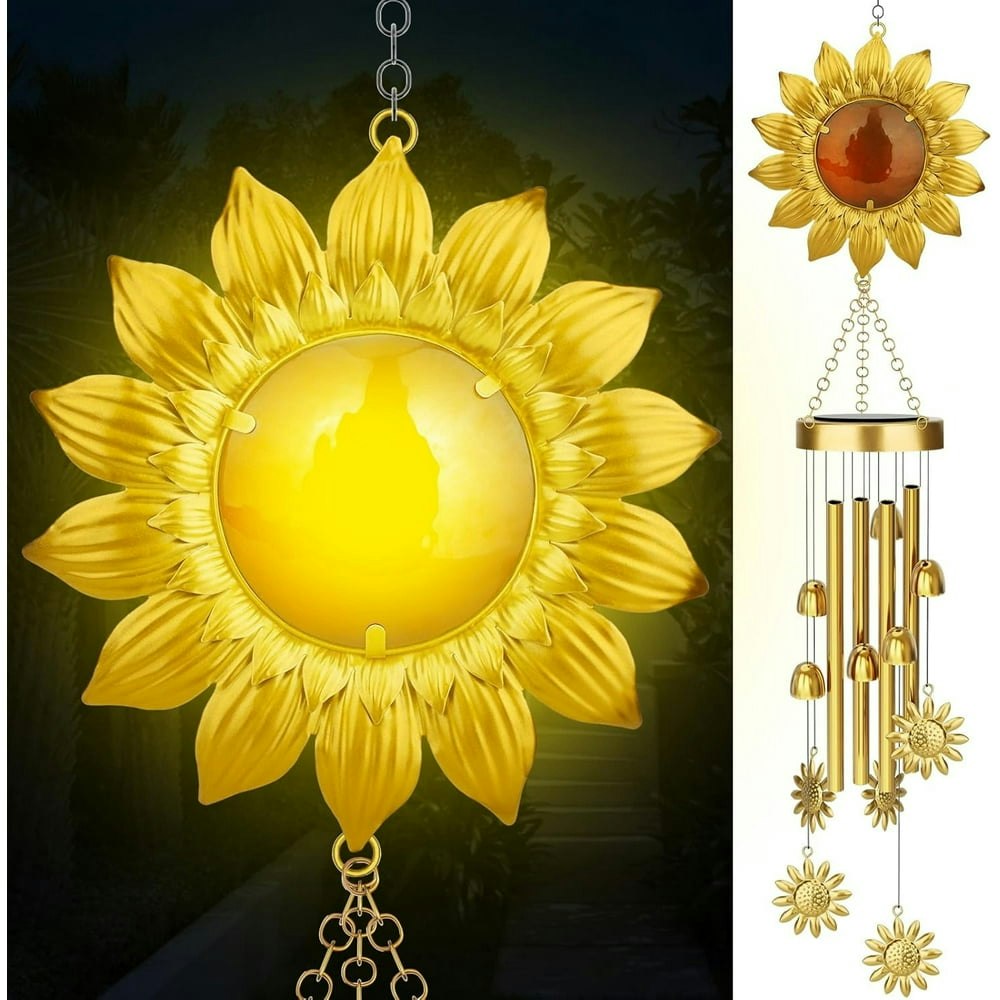 JYPS 42-Inch Solar Sunflower Wind Chime: $24.98 JYPS 42-Inch Solar Sunflower Wind Chime: $24.98