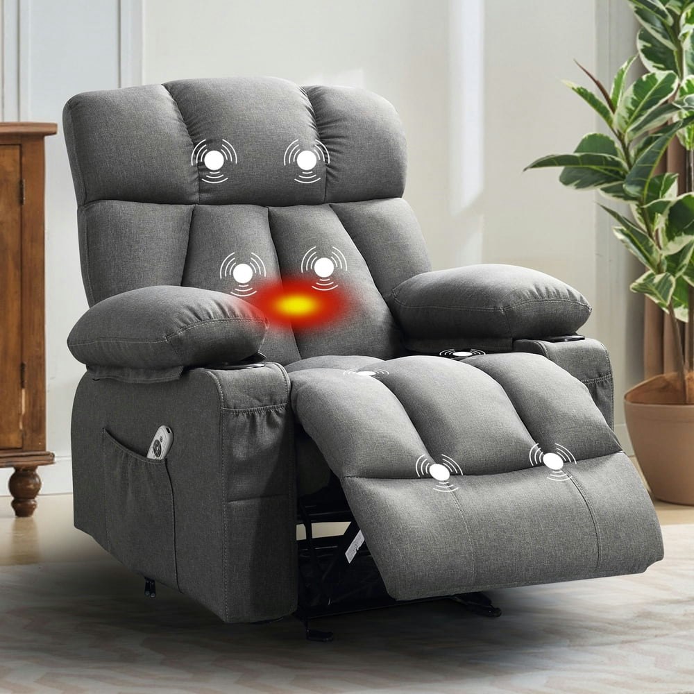 Jonpony Manual Recliner Massage Chair with Heat Therapy: $185.99