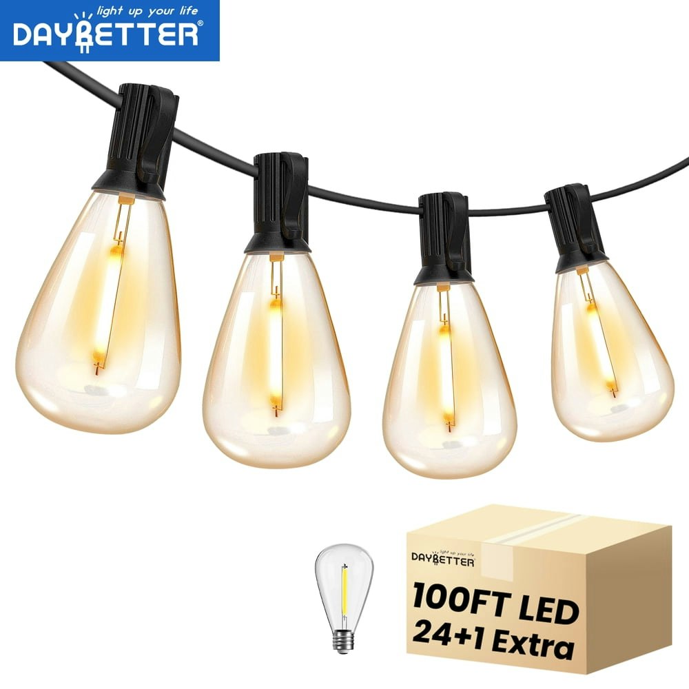 Daybetter 100-foot Outdoor String Lights: $33.94 Daybetter 100-foot Outdoor String Lights: $33.94