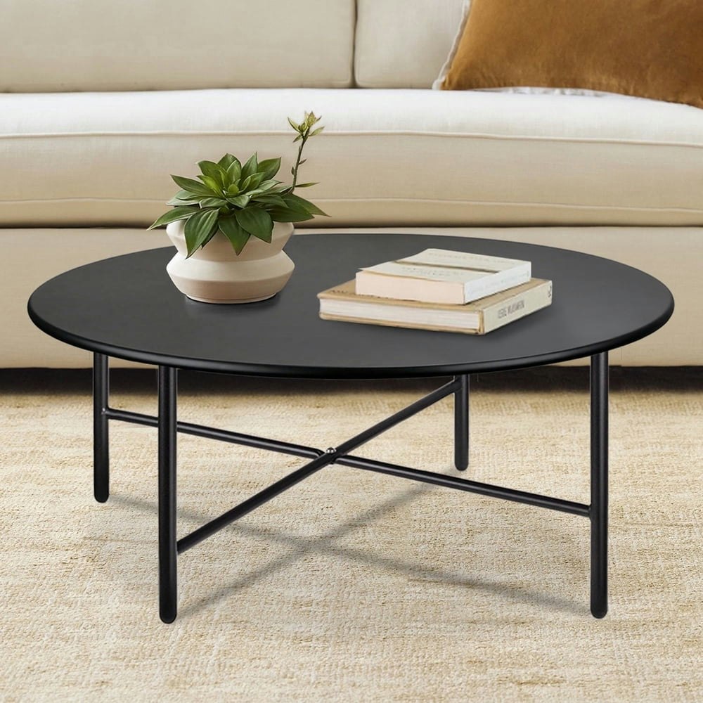 Cerbior Round Steel Patio Coffee Table: $38.99 Cerbior Round Steel Patio Coffee Table: $38.99