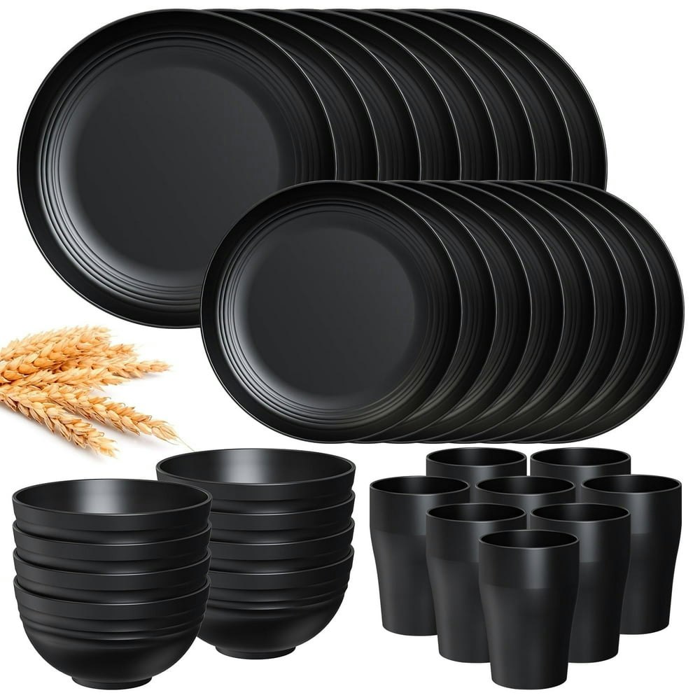 Tinana Wheat Straw Dinnerware Set 32-Piece: $25.99