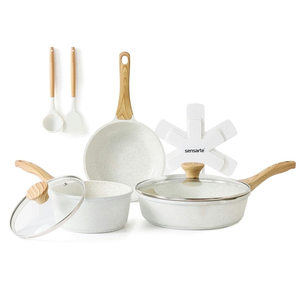 Sensarte 10-Piece Nonstick Ceramic Cookware Set: $39.99 Sensarte 10-Piece Nonstick Ceramic Cookware Set: $39.99