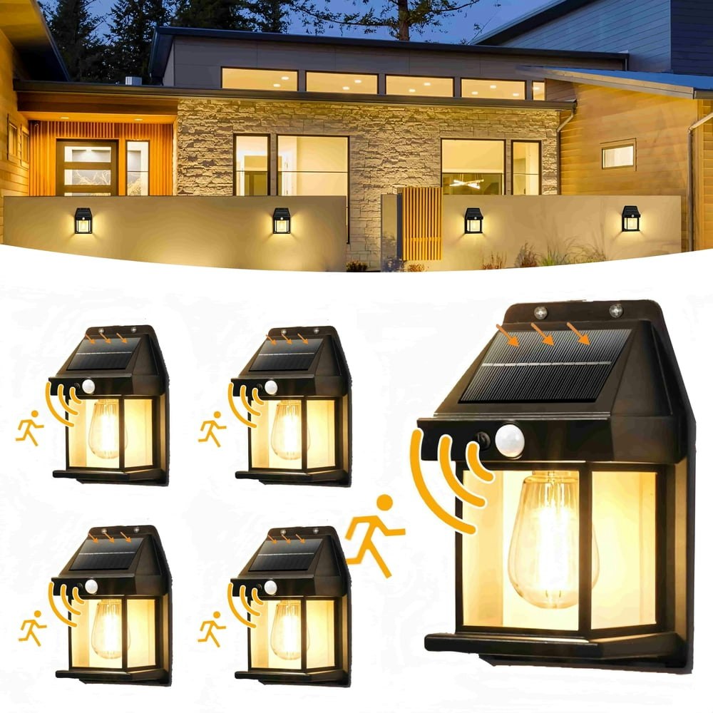 Solar Motion Sensor Wall Light 4-Pack: $26.99 Solar Motion Sensor Wall Light 4-Pack: $26.99