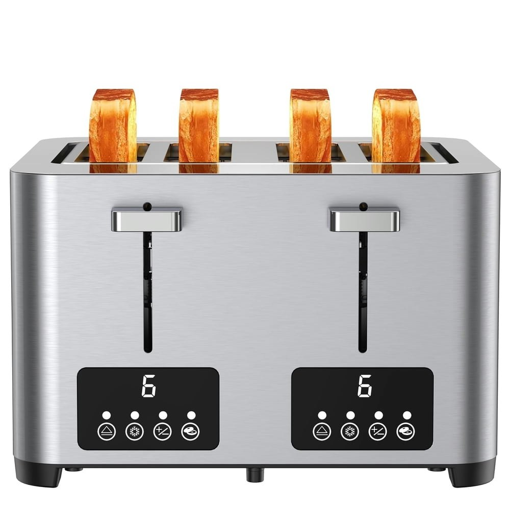 Suodoka 4-Slice Stainless Steel Touchscreen Toaster: $39.99 Suodoka 4-Slice Stainless Steel Touchscreen Toaster: $39.99