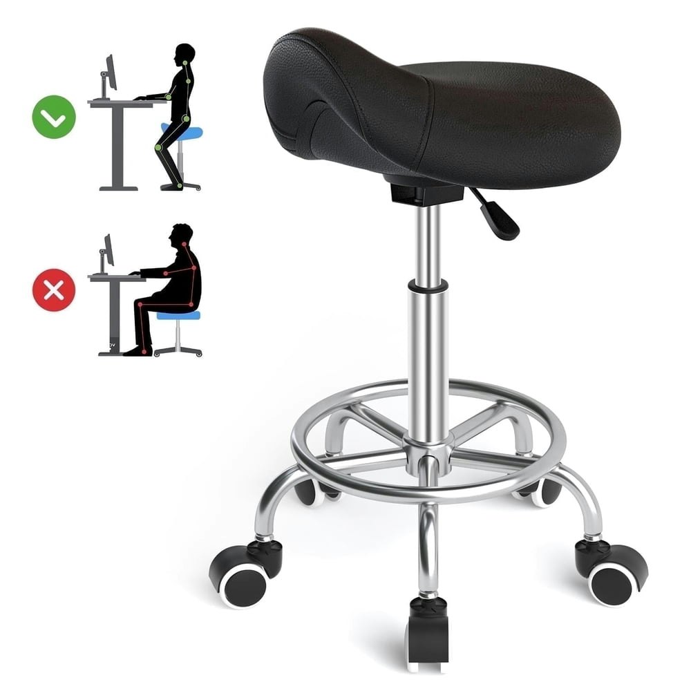 Outmaster Ergonomic Adjustable Rolling Saddle Stool: $62.99 Outmaster Ergonomic Adjustable Rolling Saddle Stool: $62.99
