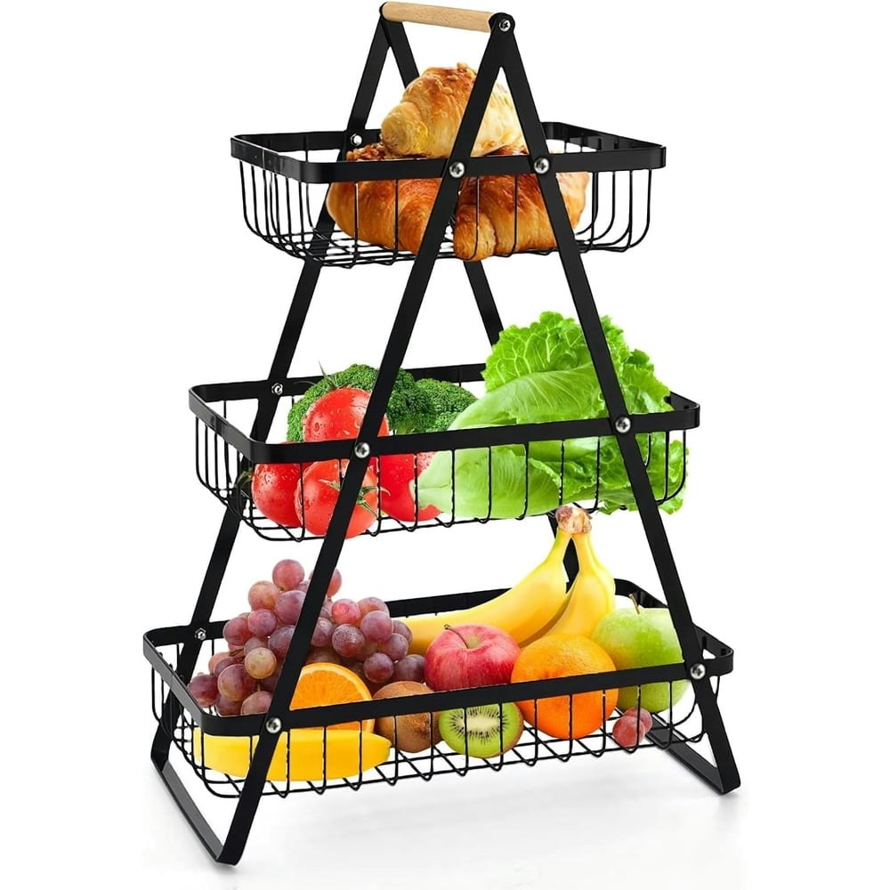 Taimasi 3-Tier Metal Fruit Basket: $17.98