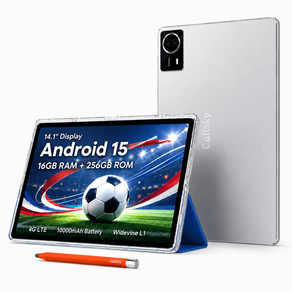 Callsky 14.1-inch Android 15 Tablet 256GB with Leather Case and Stylus: $209.89 Callsky 14.1-inch Android 15 Tablet 256GB with Leather Case and Stylus: $209.89