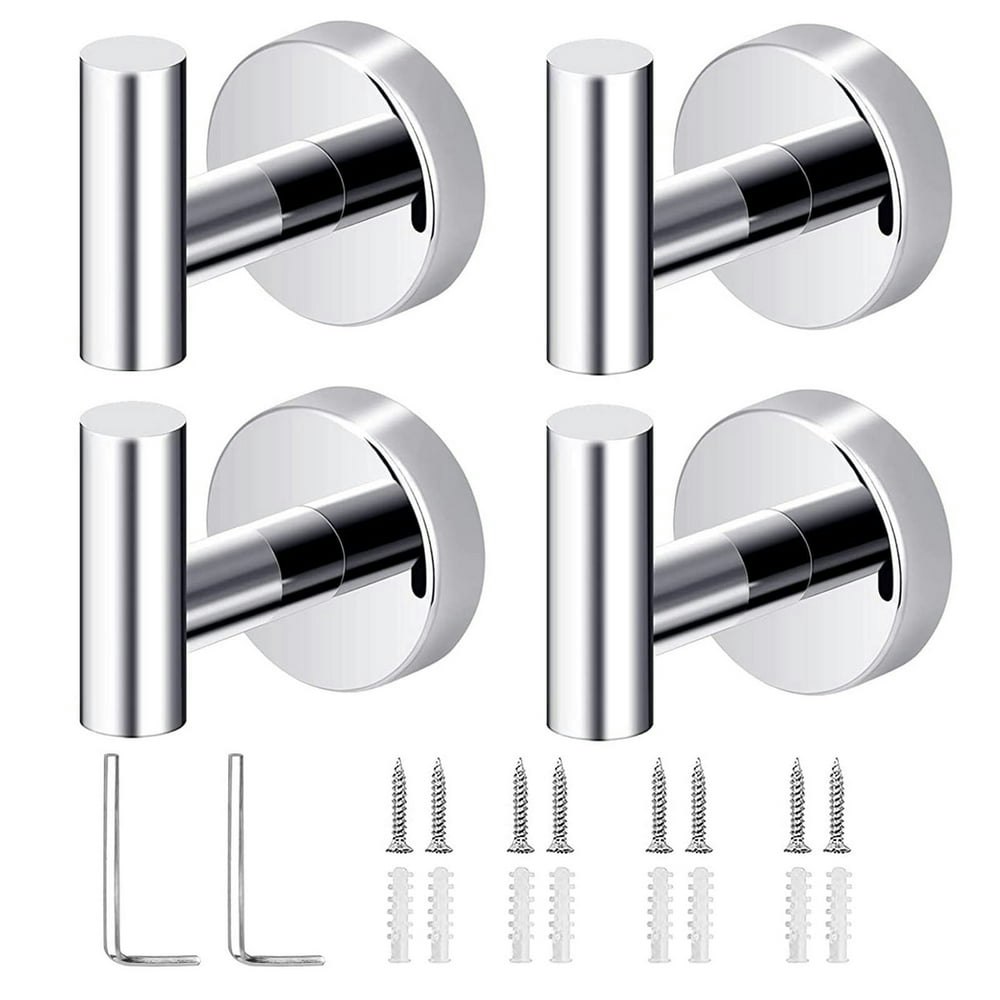 Stainless Steel Bath Towel Hooks 4-Pack: $13.99 Stainless Steel Bath Towel Hooks 4-Pack: $13.99