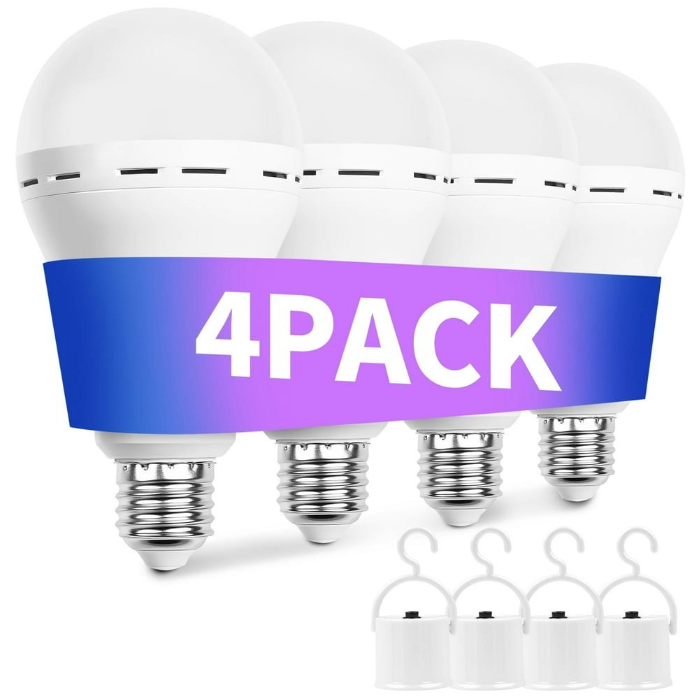 Rechargeable LED Emergency Light Bulbs 4-Pack: $16.09 Rechargeable LED Emergency Light Bulbs 4-Pack: $16.09