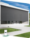 Motorized Solar-Powered Outdoor Roller Shade for $220 + free shipping