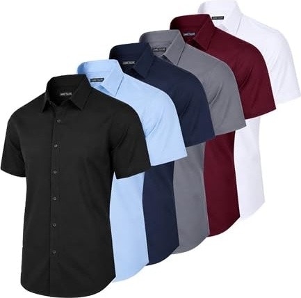 James Tailor Men's Cotton Stretch Dress Shirt 4-Pack: $35 w/ Prime James Tailor Men's Cotton Stretch Dress Shirt 4-Pack: $35 w/ Prime