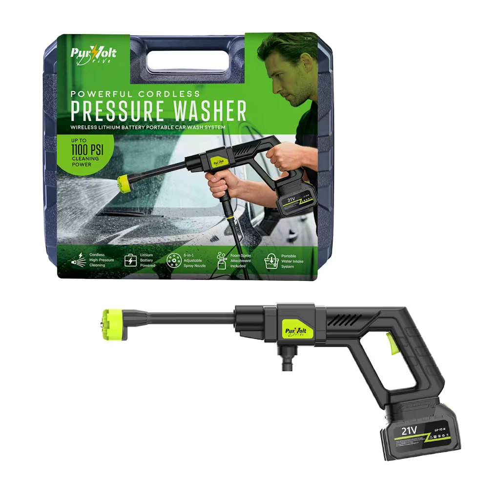 Pursonic 1100W Powerful Rechargeable Cordless Pressure Washer : $50 Pursonic 1100W Powerful Rechargeable Cordless Pressure Washer : $50