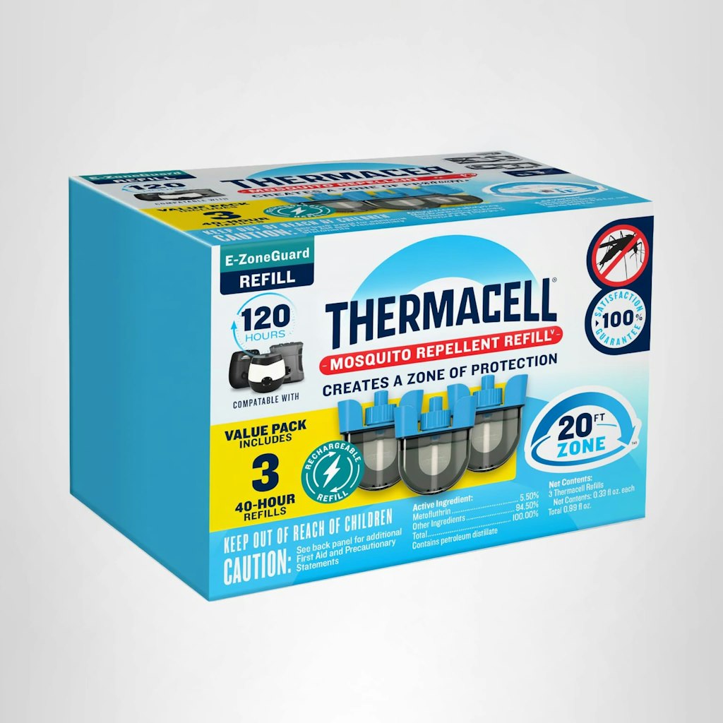 Thermacell E-ZoneGuard Rechargeable Mosquito Repellent Refill: $40 Thermacell E-ZoneGuard Rechargeable Mosquito Repellent Refill: $40