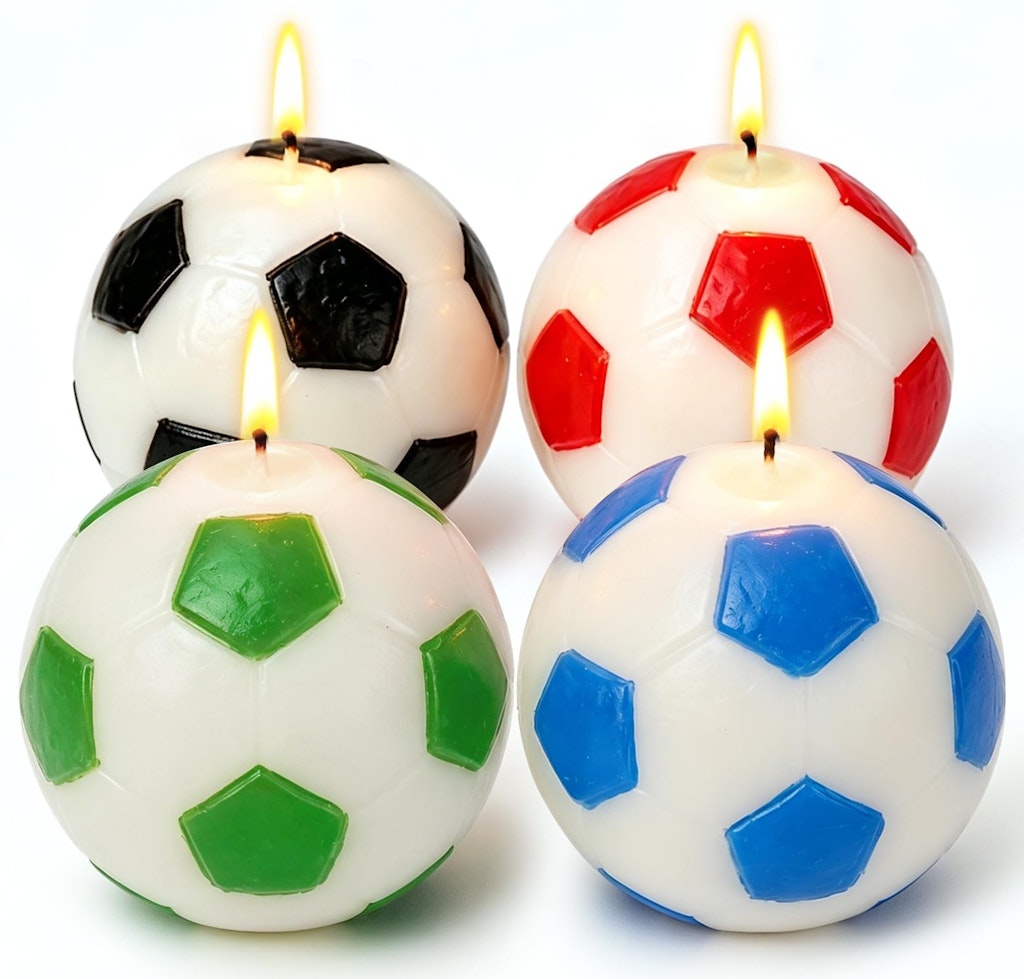Soccer Ball Citronella Candle 4-Pack: $3.19