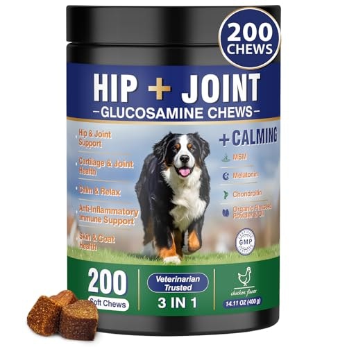 200-Count Hip and Joint Dog Calming Chews : $14.39 200-Count Hip and Joint Dog Calming Chews : $14.39