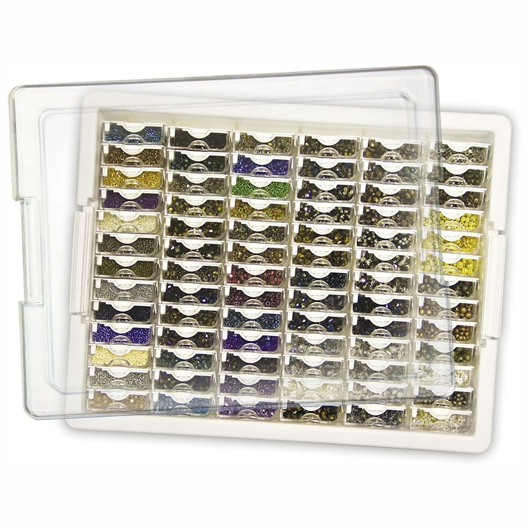 Elizabeth Ward Bead Storage Solutions 82-Piece Craft Supplies Organizer: $40 Elizabeth Ward Bead Storage Solutions 82-Piece Craft Supplies Organizer: $40