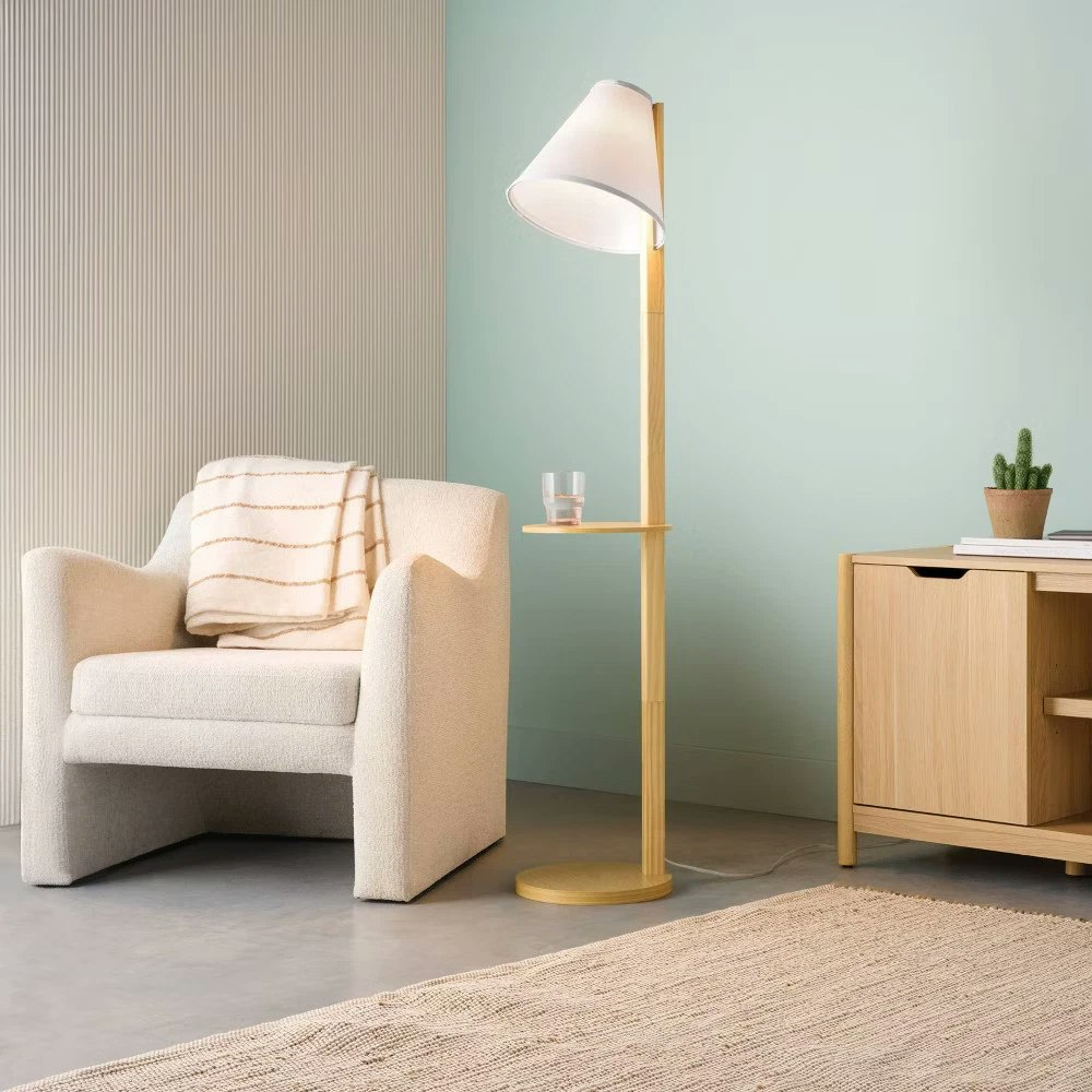 Open-Box Room Essentials Sidekick Floor Lamp: $28