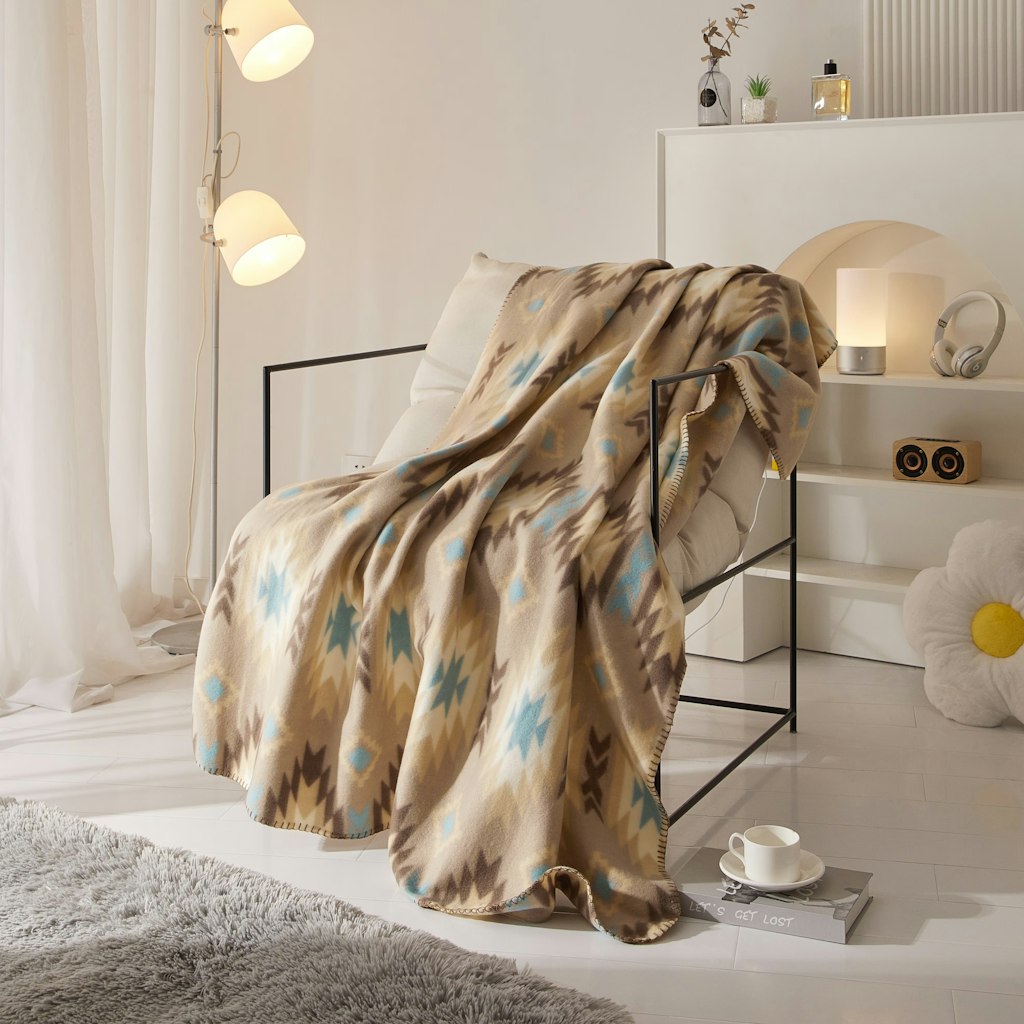 Mainstays Cozy Print Fleece 50" x 60" Throw Blanket: $4.22