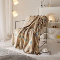 Mainstays Cozy Print Fleece 50" x 60" Throw Blanket for $4 + free shipping w/ $35
