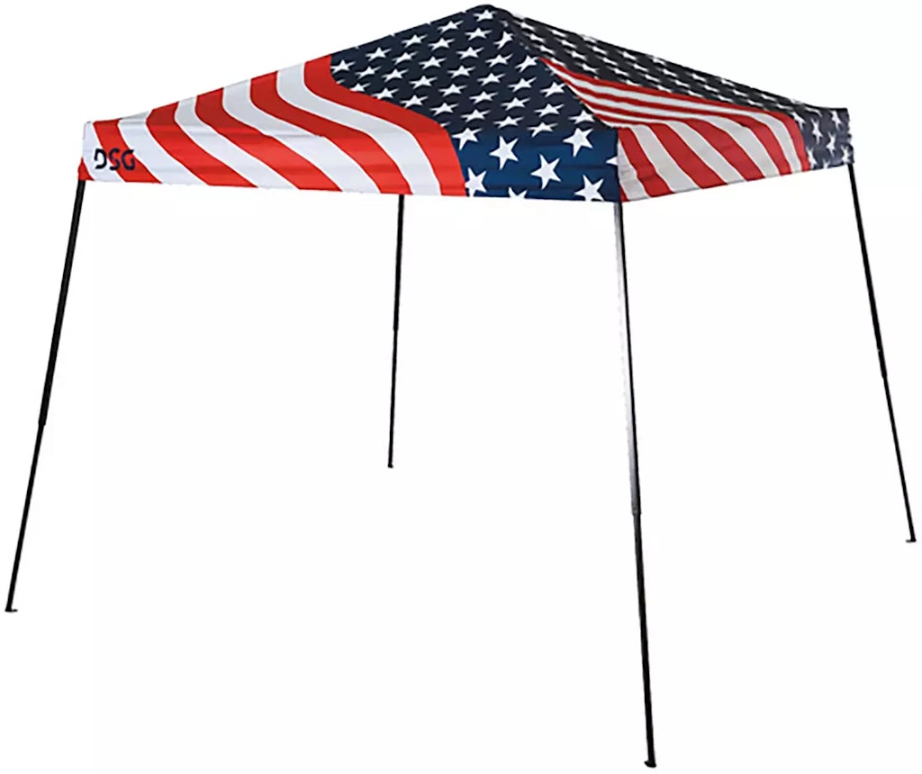 DSG 10-Ft. x 10-Ft. Slant Leg Canopy: $50 DSG 10-Ft. x 10-Ft. Slant Leg Canopy: $50