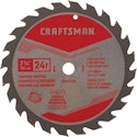 Craftsman 7-1/4" 24T Framing/Ripping Circular Saw Blade for $6.70 + free shipping w/ Prime