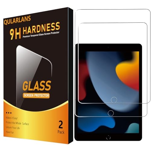 Qularlans 10.2-Inch iPad Tempered Glass Screen Protector 2-Pack: $5.66