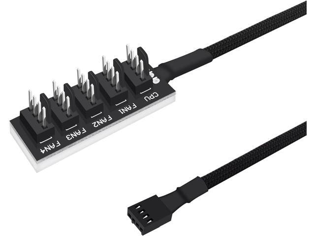 PWM 1-to-5 PC Case Fan Hub Splitter Extension Cable: $9.49 PWM 1-to-5 PC Case Fan Hub Splitter Extension Cable: $9.49