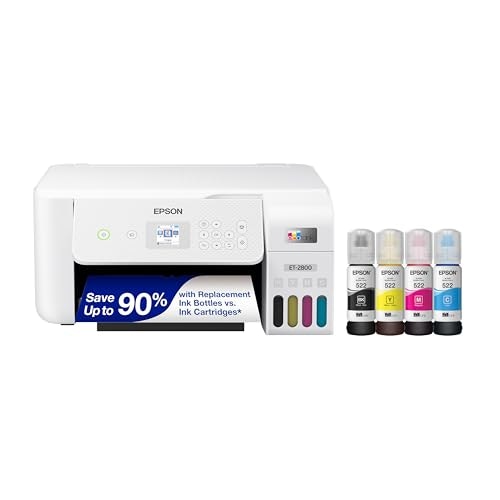 Epson EcoTank ET-2800 Wireless Color All-in-One Inkjet Printer: $239.99