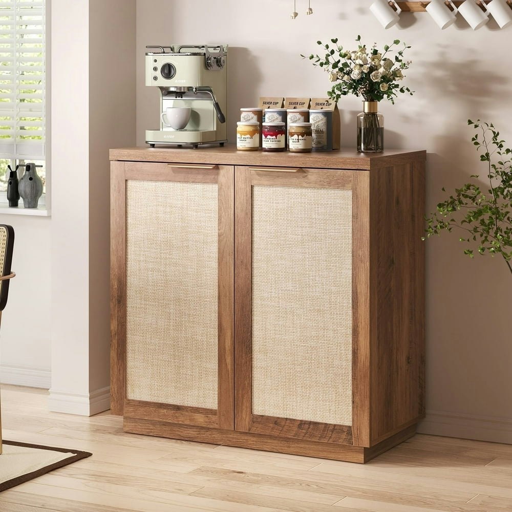 Hommpa Rattan Sideboard Buffet Cabinet: $99.99 Hommpa Rattan Sideboard Buffet Cabinet: $99.99