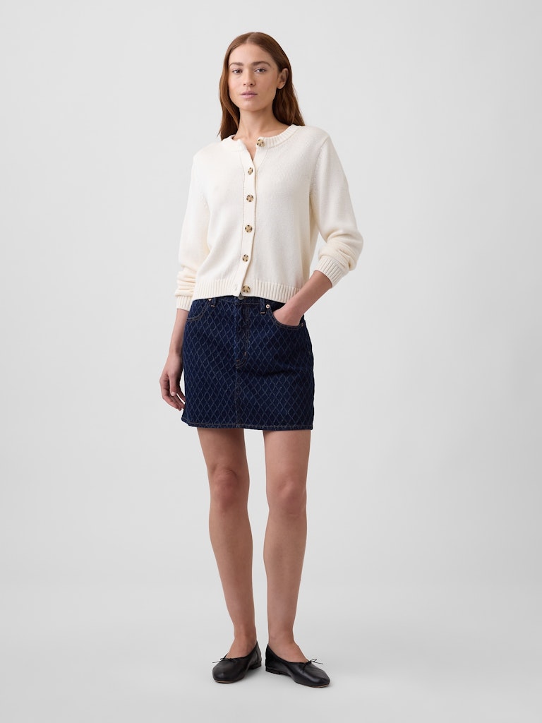 Textured Denim Mini Skirt: $41.99 Textured Denim Mini Skirt: $41.99