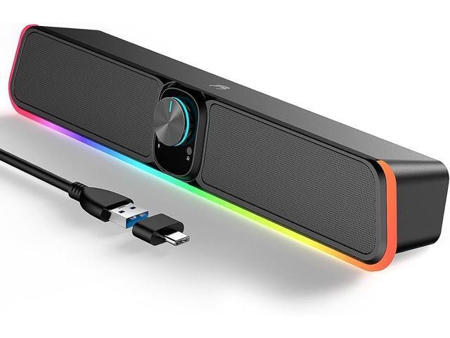 USB Powered Bluetooth Computer Sound Bar with RGB: $21.51 USB Powered Bluetooth Computer Sound Bar with RGB: $21.51
